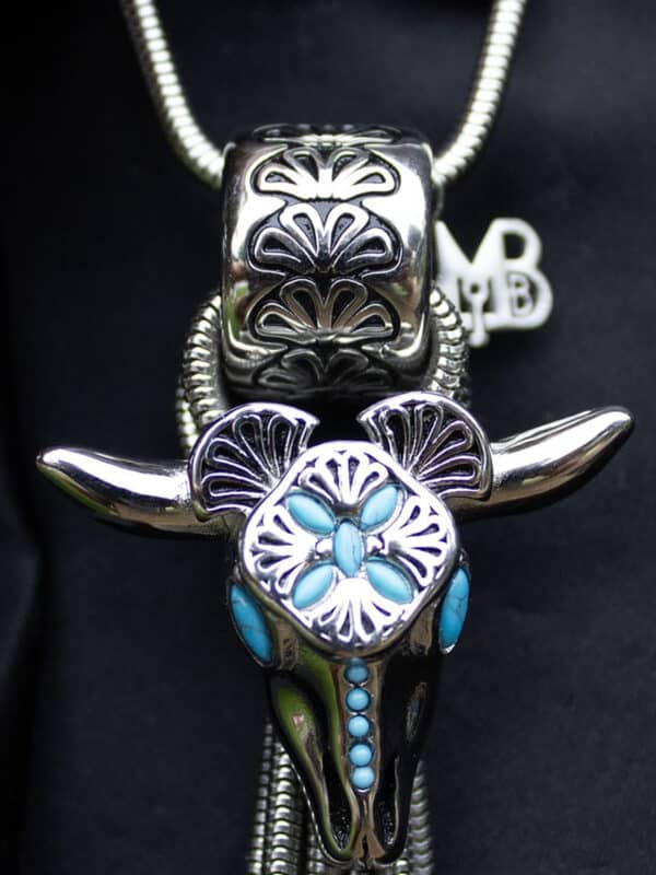 Western Cattle Skull Boot Bola